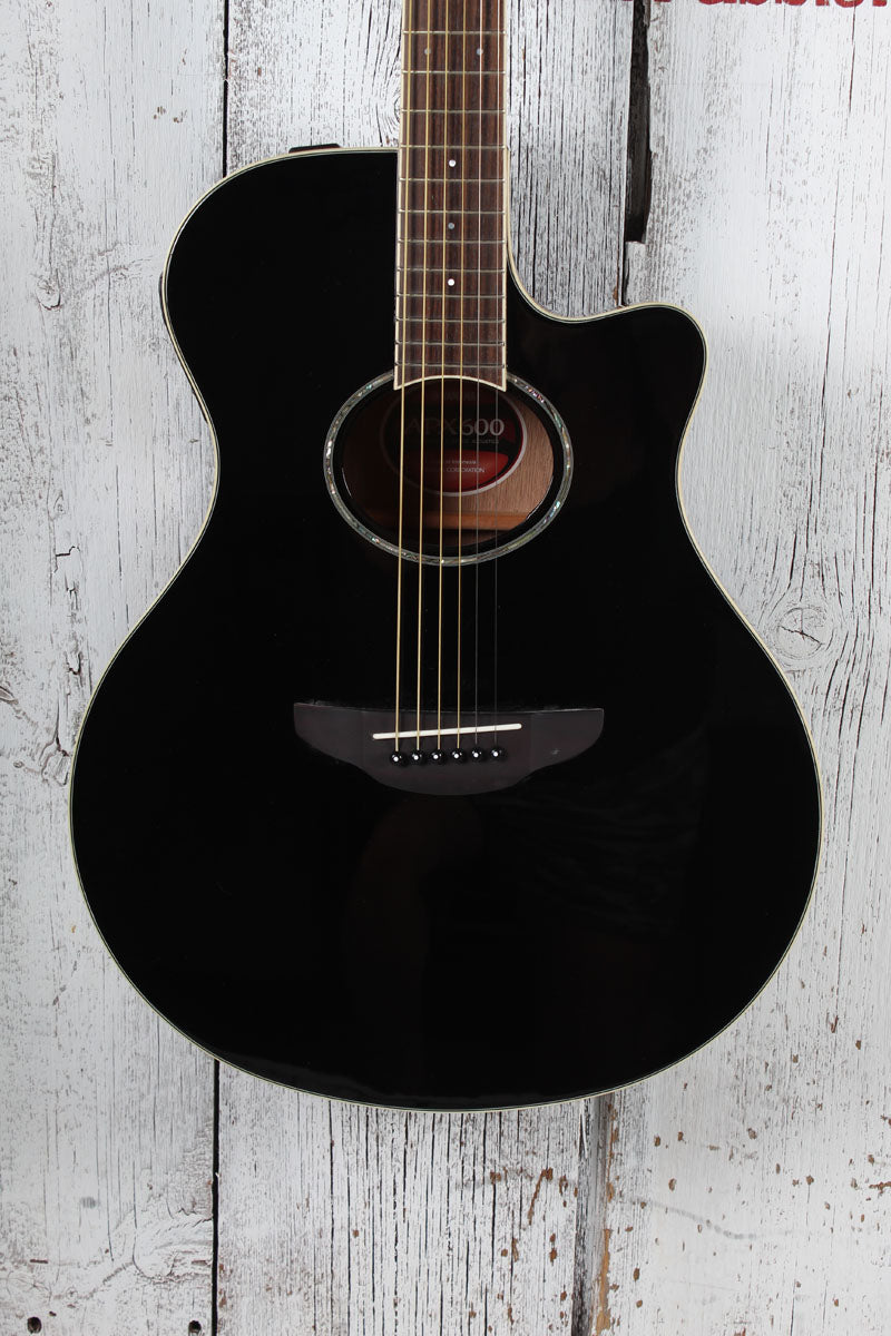 Yamaha APX Series APX600 Thinline Cutaway Acoustic Electric Guitar Black Finish Main image