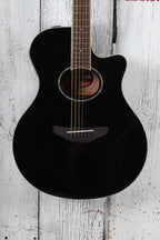 Yamaha APX Series APX600 Thinline Cutaway Acoustic Electric Guitar Black Finish