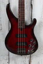 Load image into Gallery viewer, Yamaha TRBX604FM 4 String Electric Bass Guitar Flame Maple Top Dark Red Burst