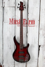 Load image into Gallery viewer, Yamaha TRBX604FM 4 String Electric Bass Guitar Flame Maple Top Dark Red Burst