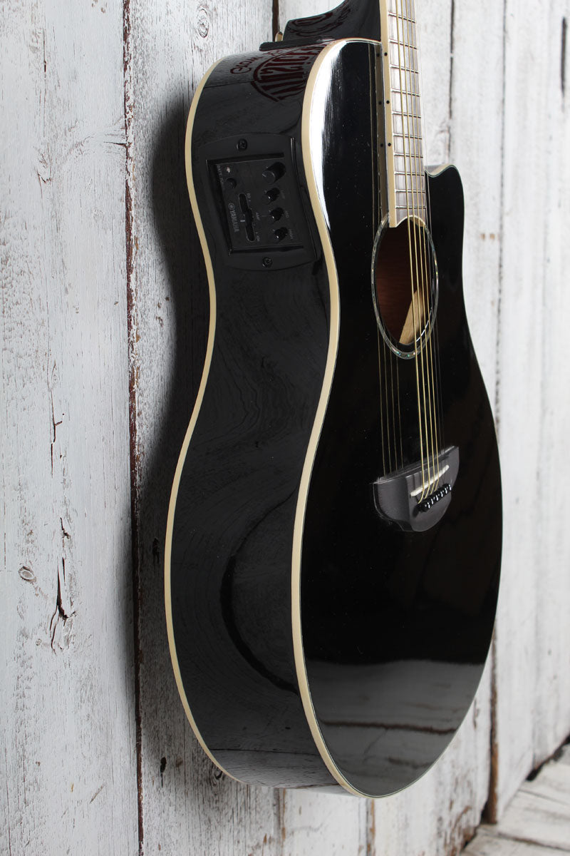 Yamaha APX Series APX600 Thinline Cutaway Acoustic Electric Guitar Black Finish