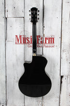 Yamaha APX Series APX600 Thinline Cutaway Acoustic Electric Guitar Black Finish