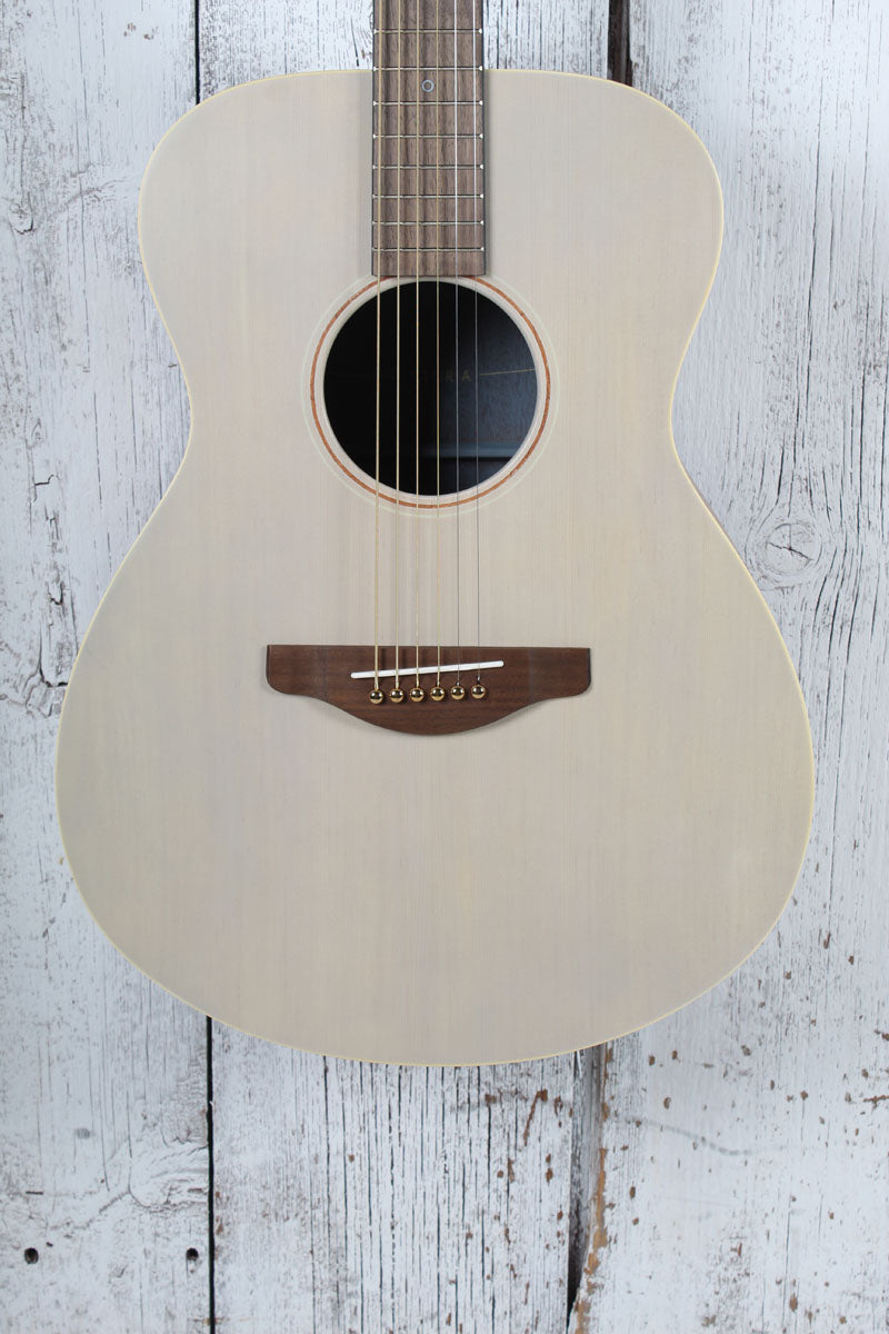 Yamaha Storia I Concert Body Acoustic Electric Guitar Off White Semi Gloss Main image