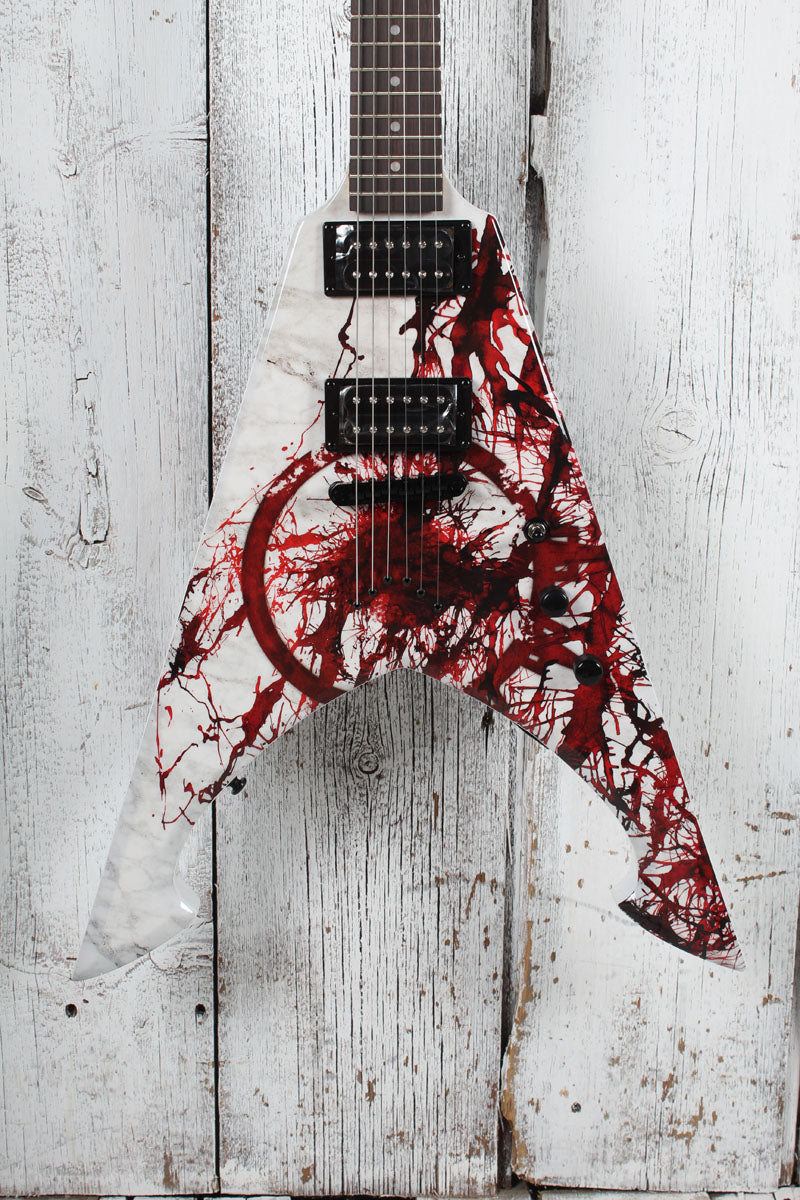 Dean Michael Amott Tyrant X Splatter Electric Guitar Custom Splatter Graphic