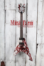 Dean Michael Amott Tyrant X Splatter Electric Guitar Custom Splatter Graphic