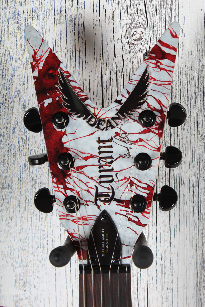 Dean Michael Amott Tyrant X Splatter Electric Guitar Custom Splatter Graphic