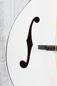 Oscar Schmidt OM10E Acoustic Electric A Style Mandolin White Finish
