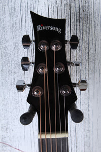 Riversong Pacific Series P555-A Folker Grand Auditorium Acoustic Guitar Natural