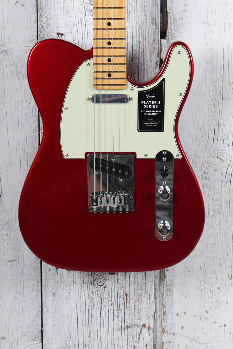 Fender 75th Anniversary Player II Telecaster Electric Guitar Candy Apple Red Main image