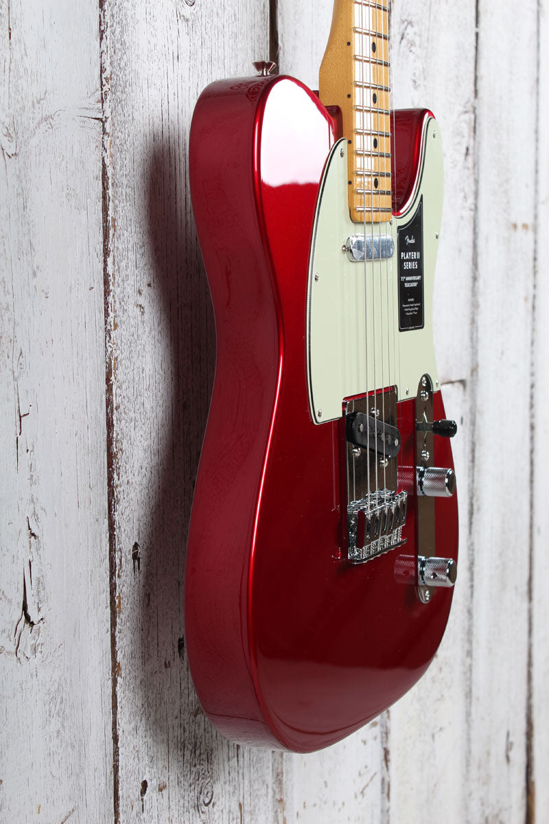 Fender 75th Anniversary Player II Telecaster Electric Guitar Candy Apple Red