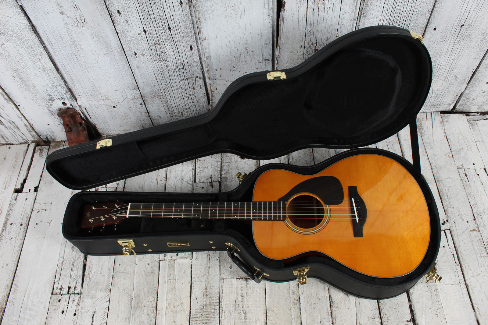 Yamaha FS5 Red Label Concert Body Acoustic Guitar Natural with Hardshell Case