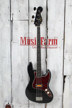 Fender Limited Edition Gold Foil Jazz Bass Guitar Black Sparkle with Gig Bag