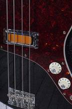Fender Limited Edition Gold Foil Jazz Bass Guitar Black Sparkle with Gig Bag