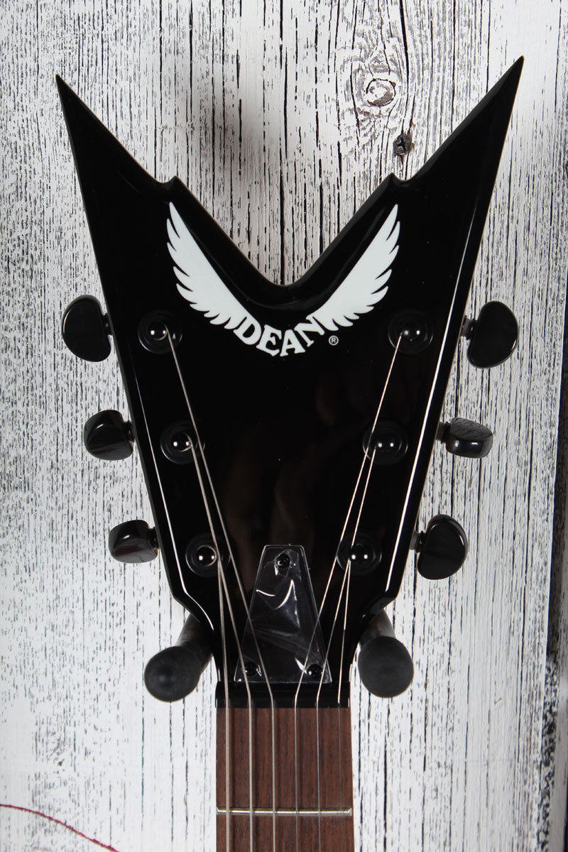 Dean X Series Razorback X Solid Body Electric Guitar Classic Black Finish