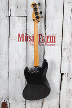 Fender Limited Edition Gold Foil Jazz Bass Guitar Black Sparkle with Gig Bag