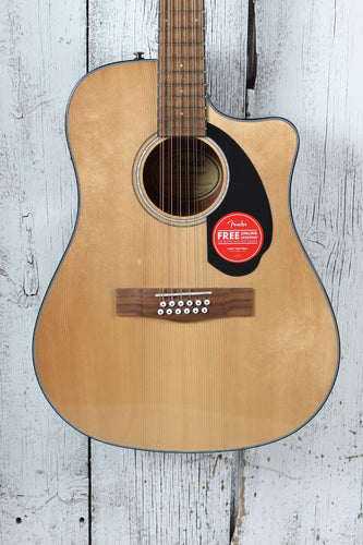 Fender CD-60SCE 12 String Dreadnought Acoustic Electric Guitar Solid Spruce Top