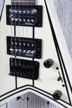 Load image into Gallery viewer, Jackson JS Series RR Minion JS1XM Electric Guitar Snow White w Black Pin Stripes