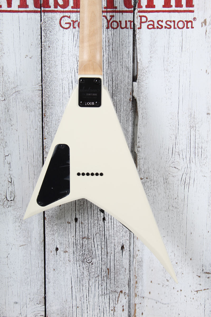 Jackson JS Series RR Minion JS1XM Electric Guitar Snow White w Black Pin Stripes