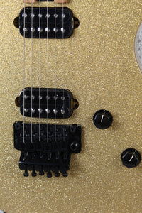 EVH Wolfgang WG Standard Electric Guitar Baked Maple Neck Gold Sparkle Finish
