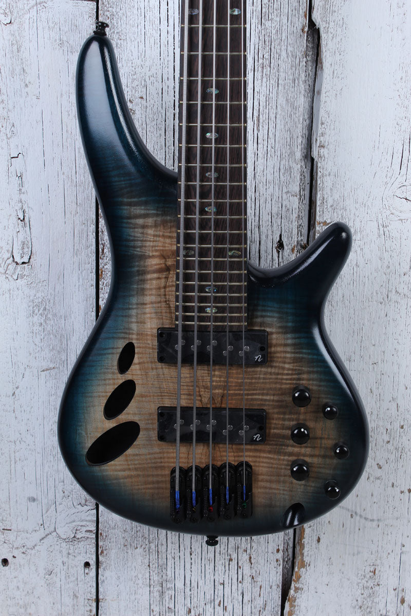 Ibanez SRD905 5 String Electric Bass Guitar Cosmic Blue Starburst Low Gloss Main image