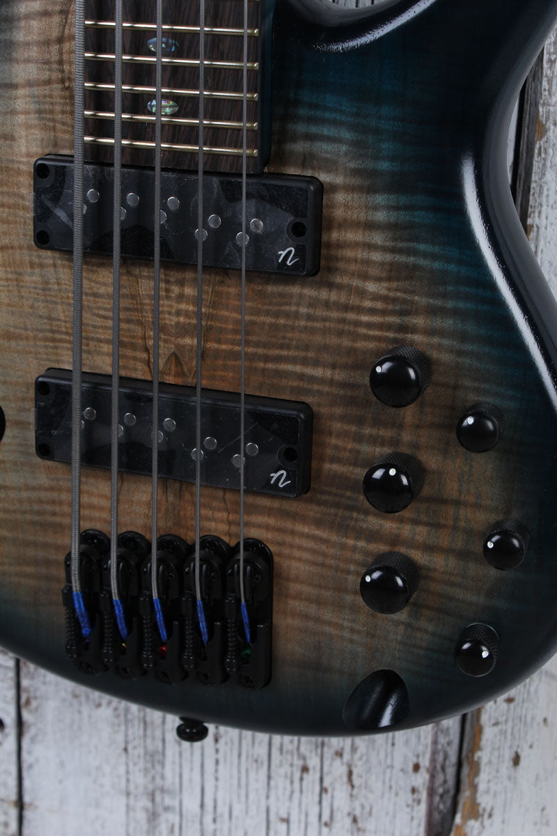 Ibanez SRD905 5 String Electric Bass Guitar Cosmic Blue Starburst Low Gloss