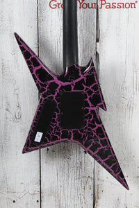 BC Rich Ironbird MK1 Legacy with Floyd Rose Electric Guitar Purple Crackle