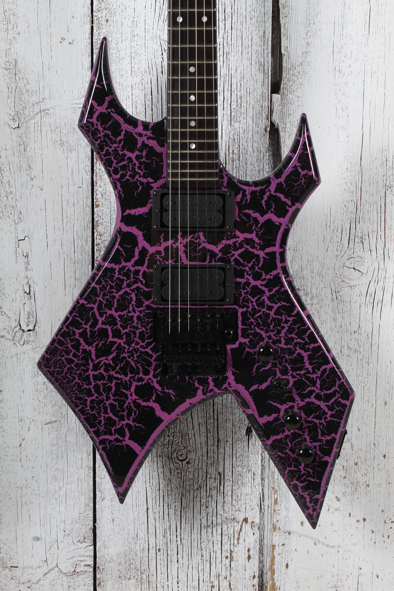 BC Rich Warlock Legacy with Floyd Rose Electric Guitar Purple Crackle