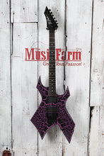 Load image into Gallery viewer, BC Rich Warlock Legacy with Floyd Rose Electric Guitar Purple Crackle