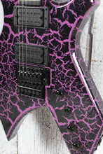 Load image into Gallery viewer, BC Rich Warlock Legacy with Floyd Rose Electric Guitar Purple Crackle
