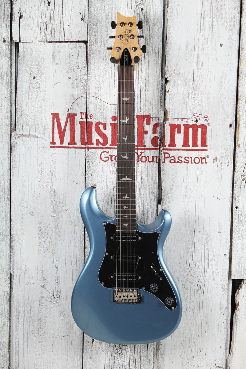 PRS SE NF 3 Solid Body Electric Guitar  Ice Blue Metallic Finish with Gig Bag