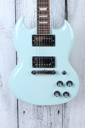 Epiphone Power Players SG Solid Body Electric Guitar Ice Blue with Gig Bag Strap Picks and Cable