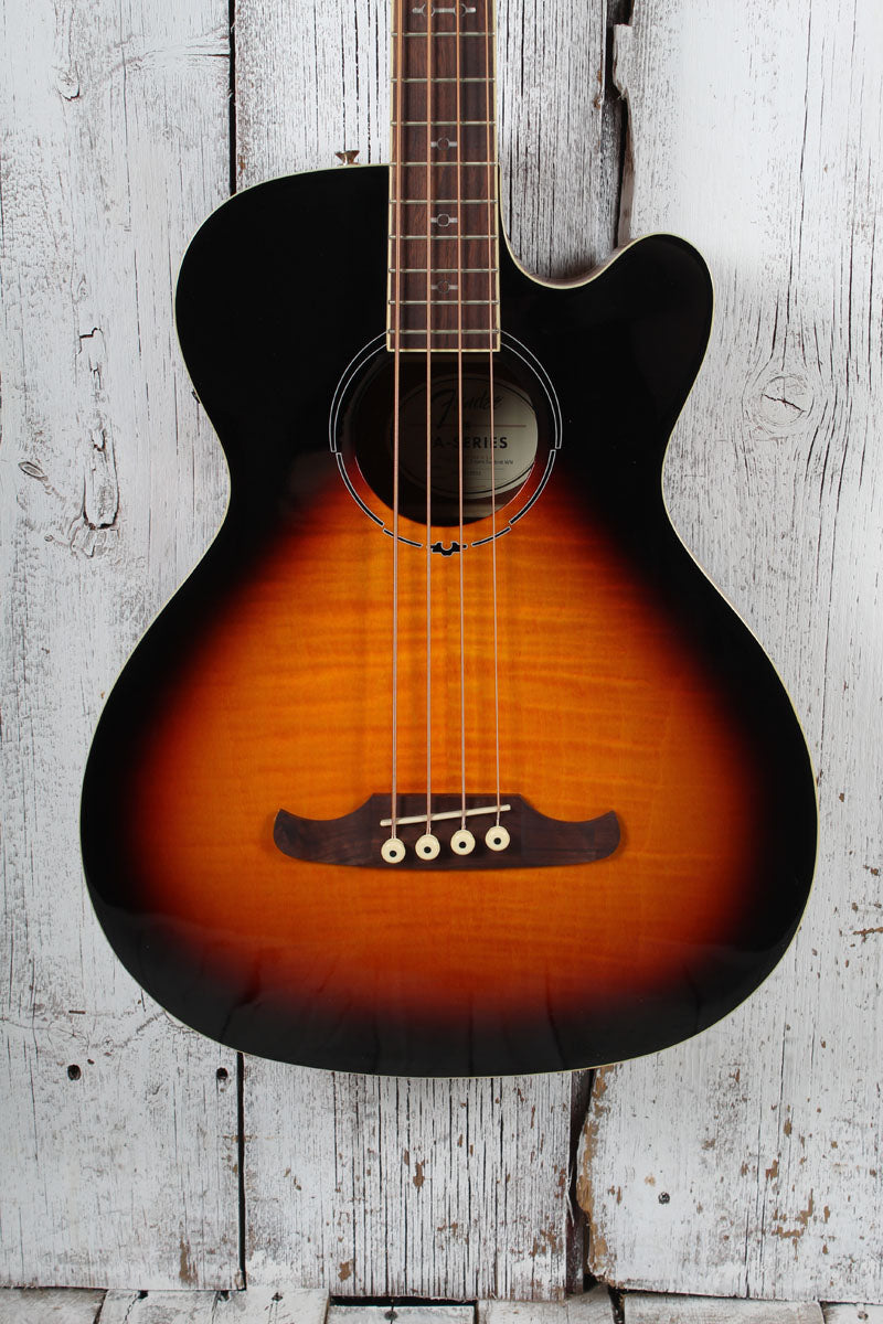 Fender FA-450CE 4 String Jumbo Cutaway Acoustic Electric Bass Guitar Sunburst