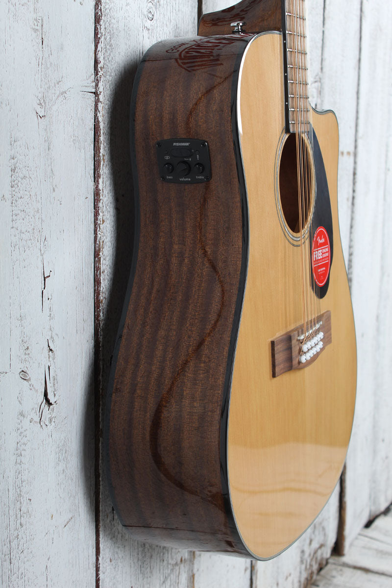 Fender CD-60SCE 12 String Dreadnought Acoustic Electric Guitar Solid Spruce Top