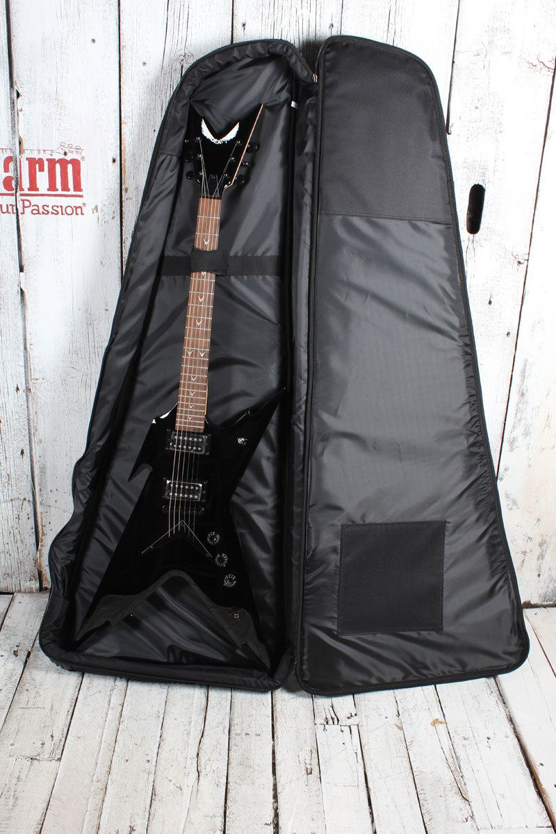 Dean DGB LG Deluxe Gig Bag Large Guitar Gig Bag Electric Guitar Gig Bag Black