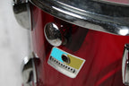 Ludwig Vintage 1970s Vistalite 5 Piece Drum Kit Red Vistalite Acrylic Drum Set