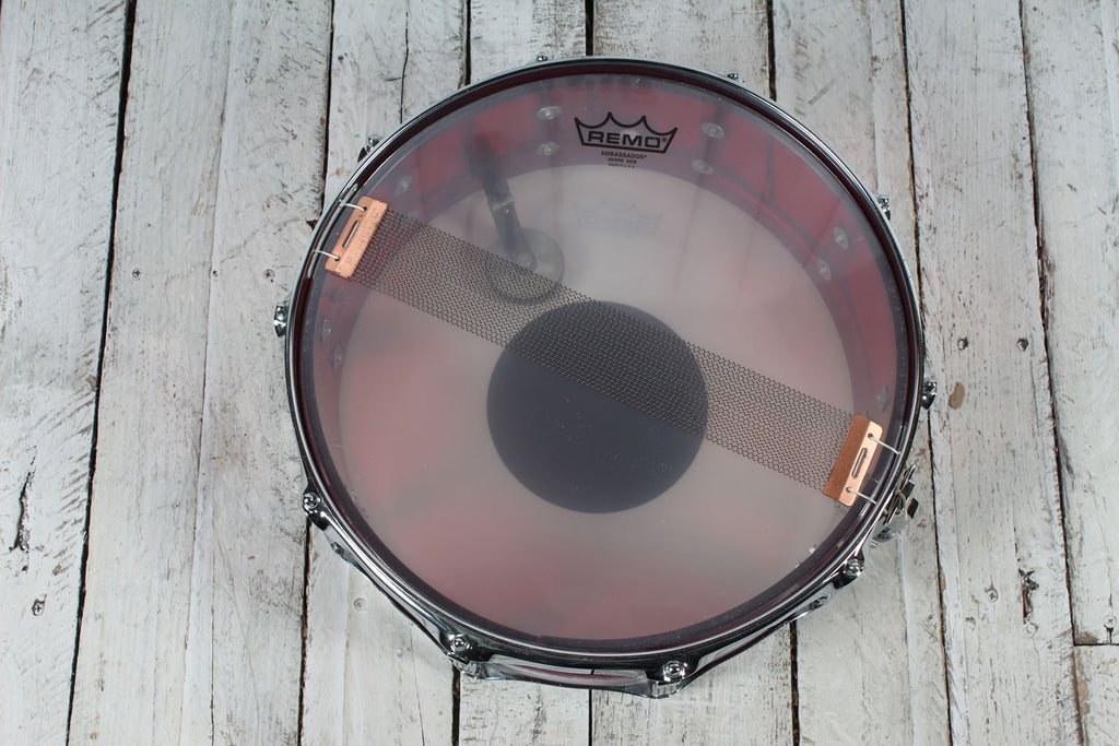 Ludwig Vintage 1970s Vistalite 5 Piece Drum Kit Red Vistalite Acrylic Drum Set