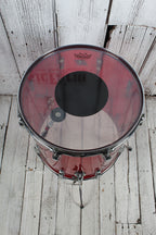 Ludwig Vintage 1970s Vistalite 5 Piece Drum Kit Red Vistalite Acrylic Drum Set