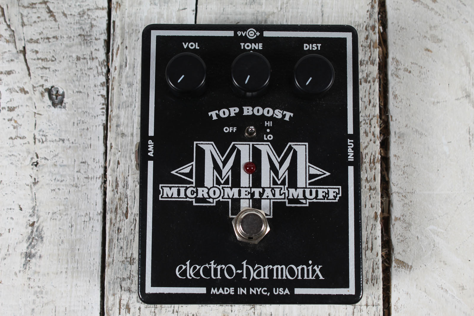 Electro-Harmonix Micro Metal Muff Pedal Electric Guitar Distortion Effects Pedal Main image