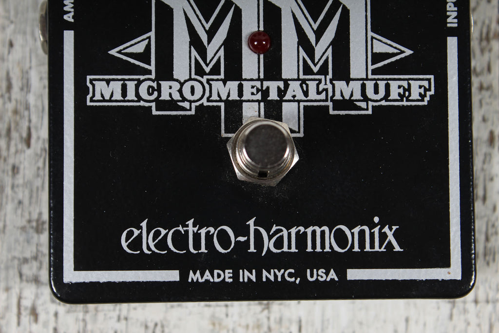 Electro-Harmonix Micro Metal Muff Pedal Electric Guitar Distortion Effects Pedal