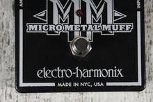 Load image into Gallery viewer, Electro-Harmonix Micro Metal Muff Pedal Electric Guitar Distortion Effects Pedal