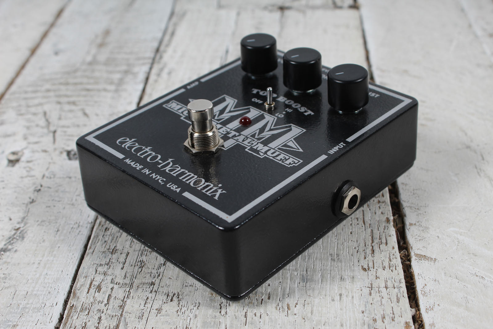 Electro-Harmonix Micro Metal Muff Pedal Electric Guitar Distortion Effects Pedal