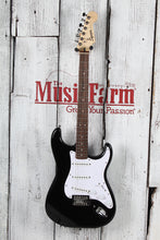 Load image into Gallery viewer, Squier Classic Series Stratocaster Electric Guitar Black Finish with Gig Bag