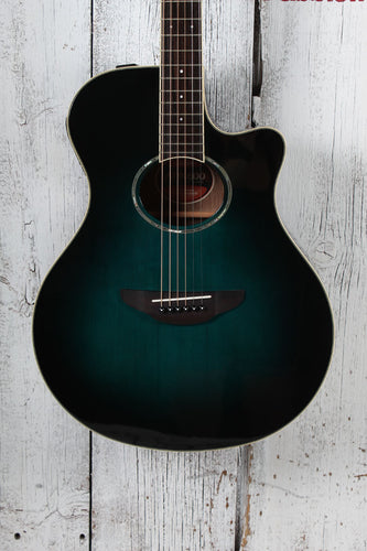 Yamaha APX600 Acoustic Electric Guitar Oriental Blue Burst with Gig Bag