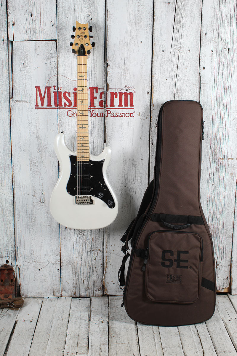 PRS SE NF 3 Solid Body Electric Guitar Pearl White Finish with Gig Bag