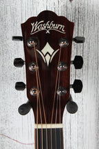 Washburn D100SWE Dreadnought Acoustic Electric Guitar with Hardshell Case
