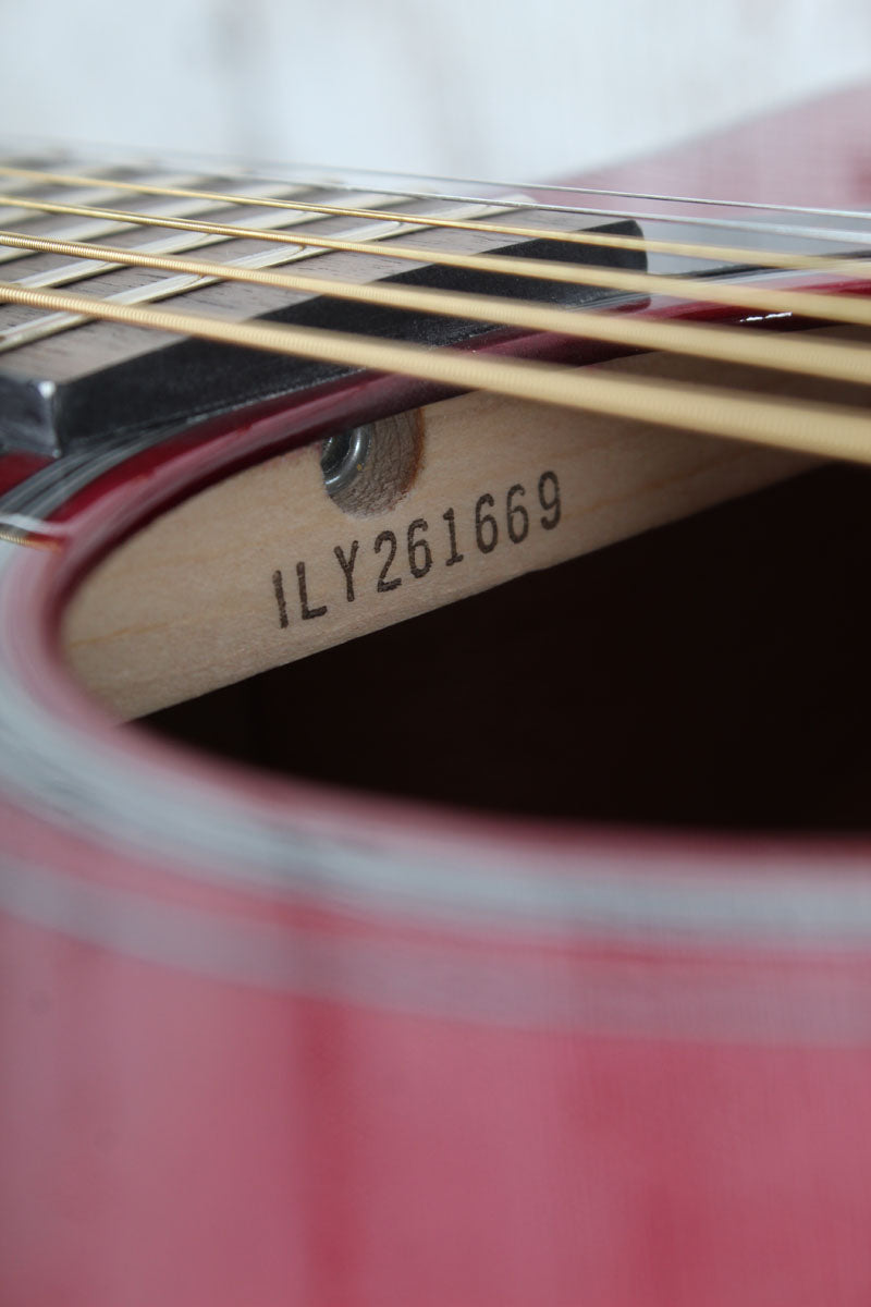 Yamaha FSX800C Concert Cutaway Acoustic Electric Guitar Solid Spruce Ruby Red