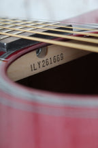 Yamaha FSX800C Concert Cutaway Acoustic Electric Guitar Solid Spruce Ruby Red