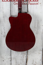 Yamaha FSX800C Concert Cutaway Acoustic Electric Guitar Solid Spruce Ruby Red