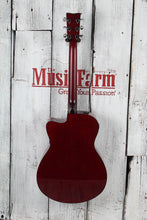 Load image into Gallery viewer, Yamaha FSX800C Concert Cutaway Acoustic Electric Guitar Solid Spruce Ruby Red