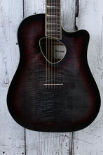 Load image into Gallery viewer, Ibanez Altstar ALT30FM Acoustic Electric Guitar Flame Maple Top Red Doom Burst